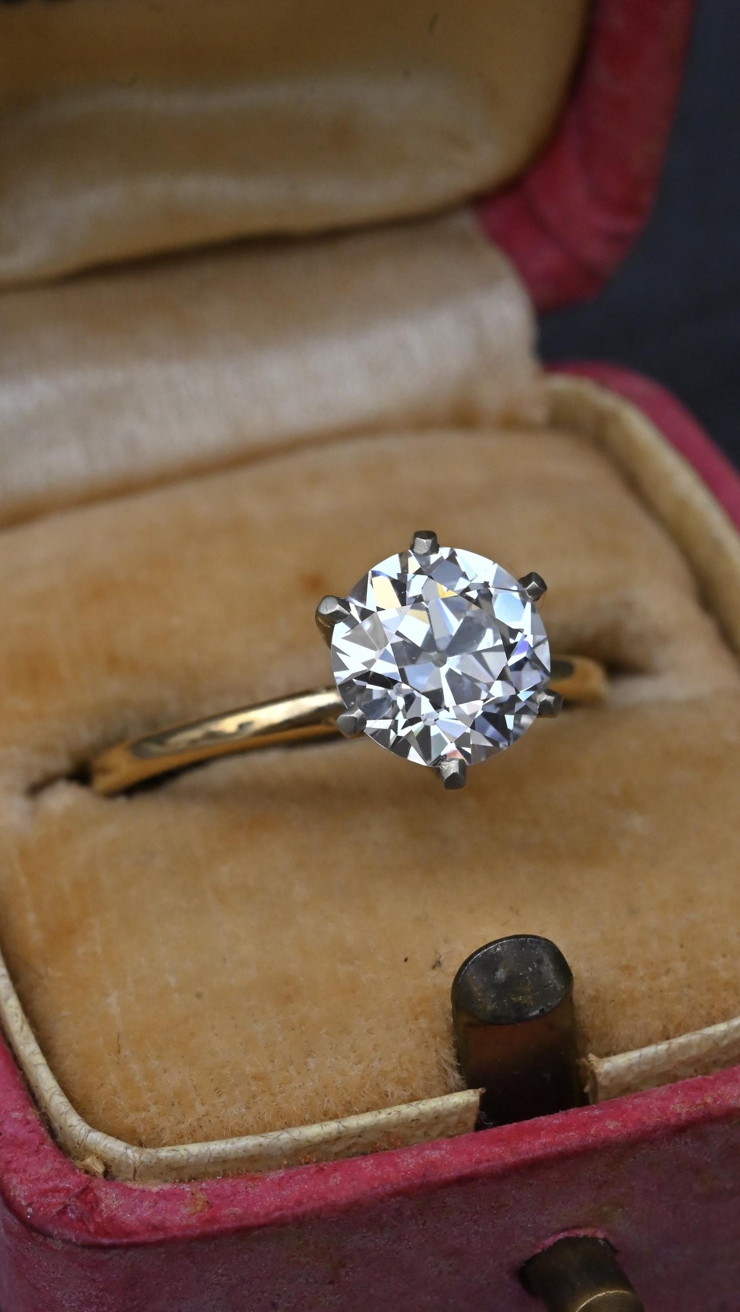 Rare Antique Tiffany & Co 1.52ct E VVS1 Old European Cut Diamond Engagement Ring
