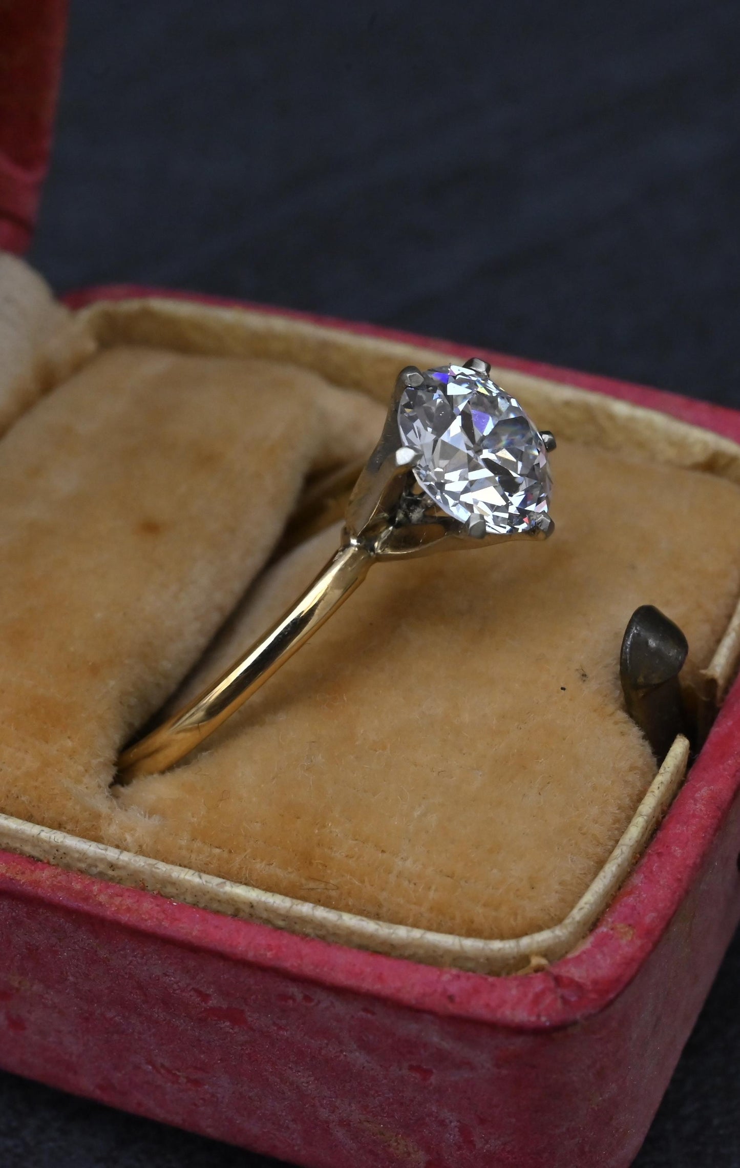 Rare Antique Tiffany & Co 1.52ct E VVS1 Old European Cut Diamond Engagement Ring