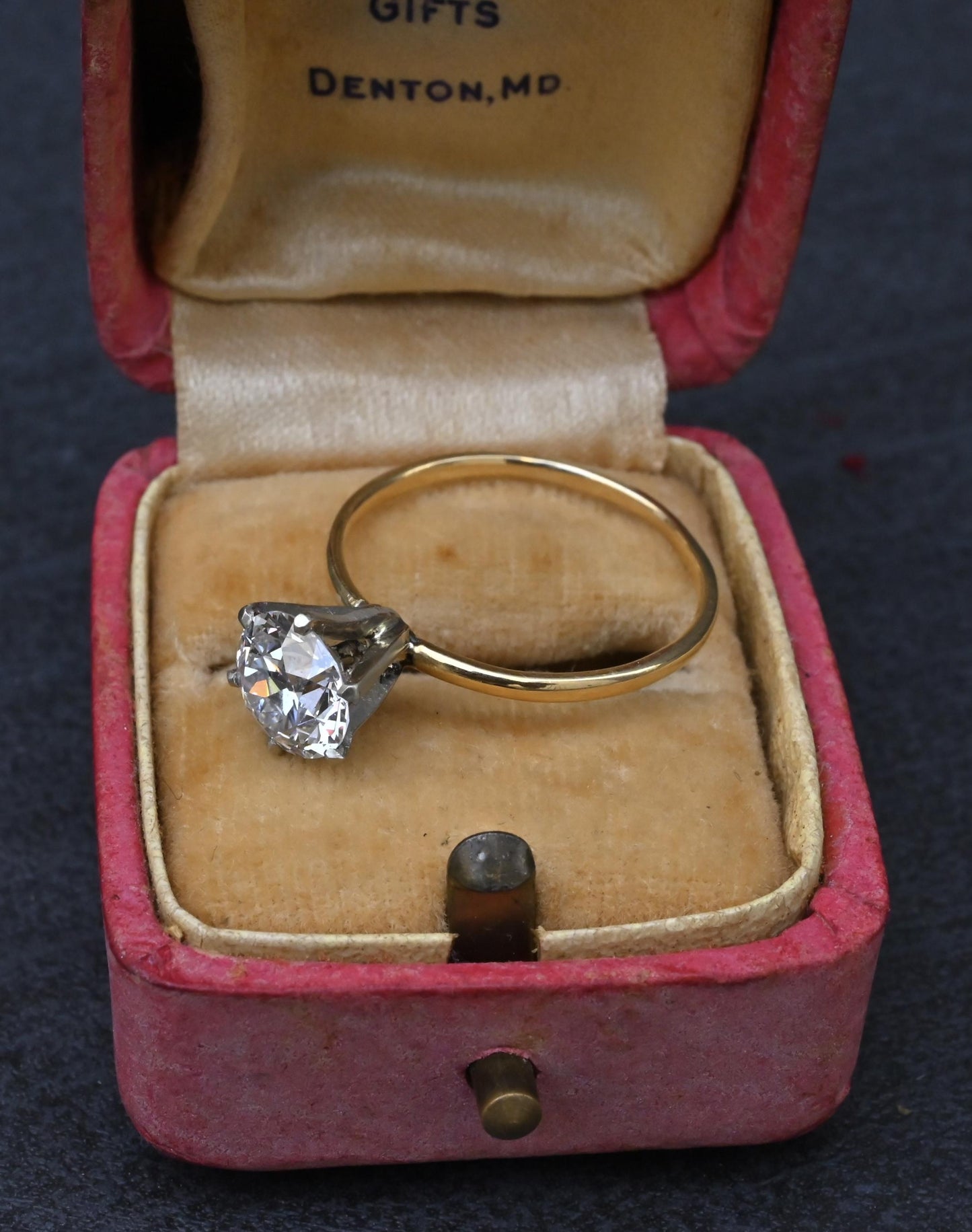 Rare Antique Tiffany & Co 1.52ct E VVS1 Old European Cut Diamond Engagement Ring
