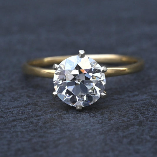 Rare Antique Tiffany & Co 1.52ct E VVS1 Old European Cut Diamond Engagement Ring