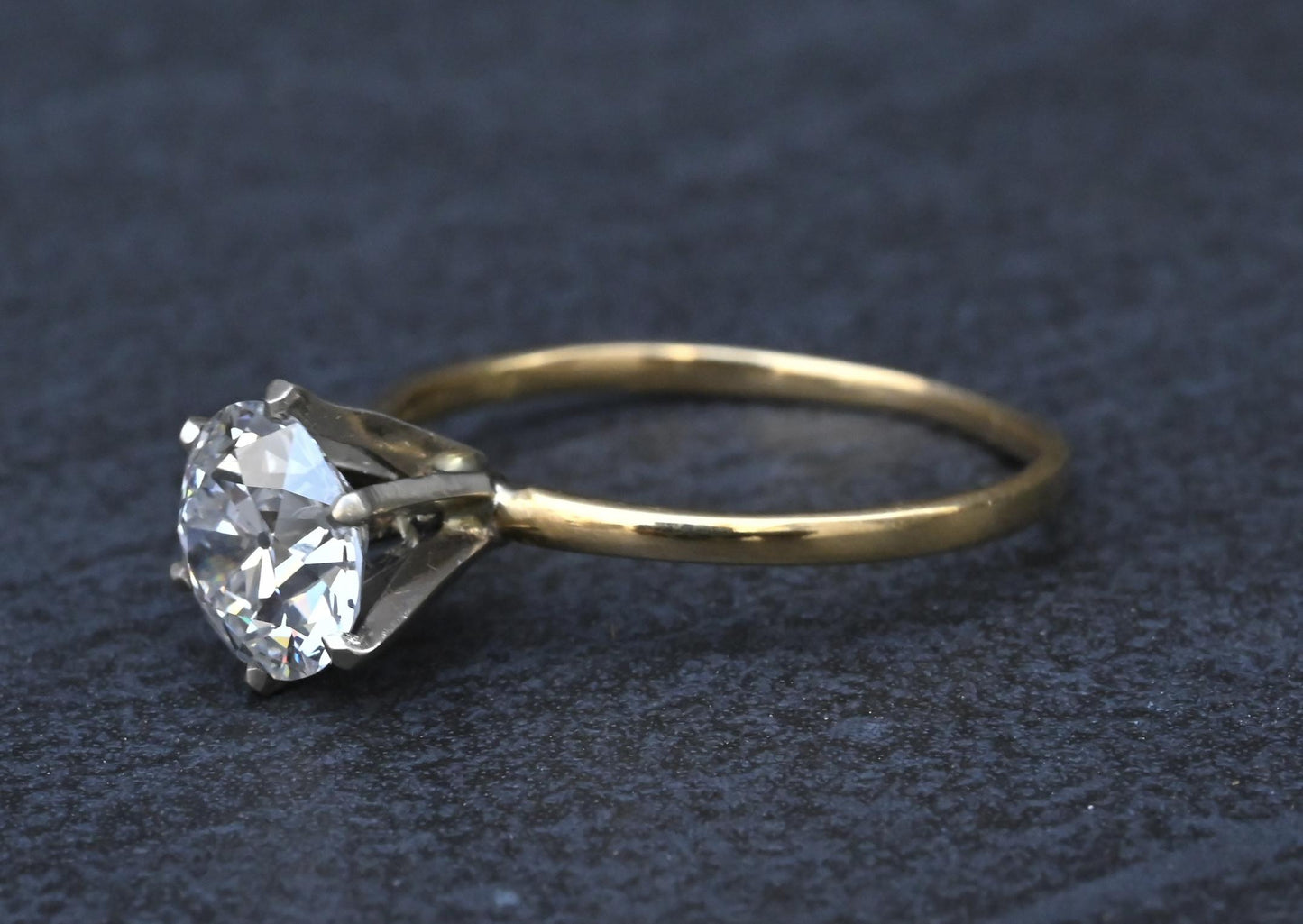 Rare Antique Tiffany & Co 1.52ct E VVS1 Old European Cut Diamond Engagement Ring