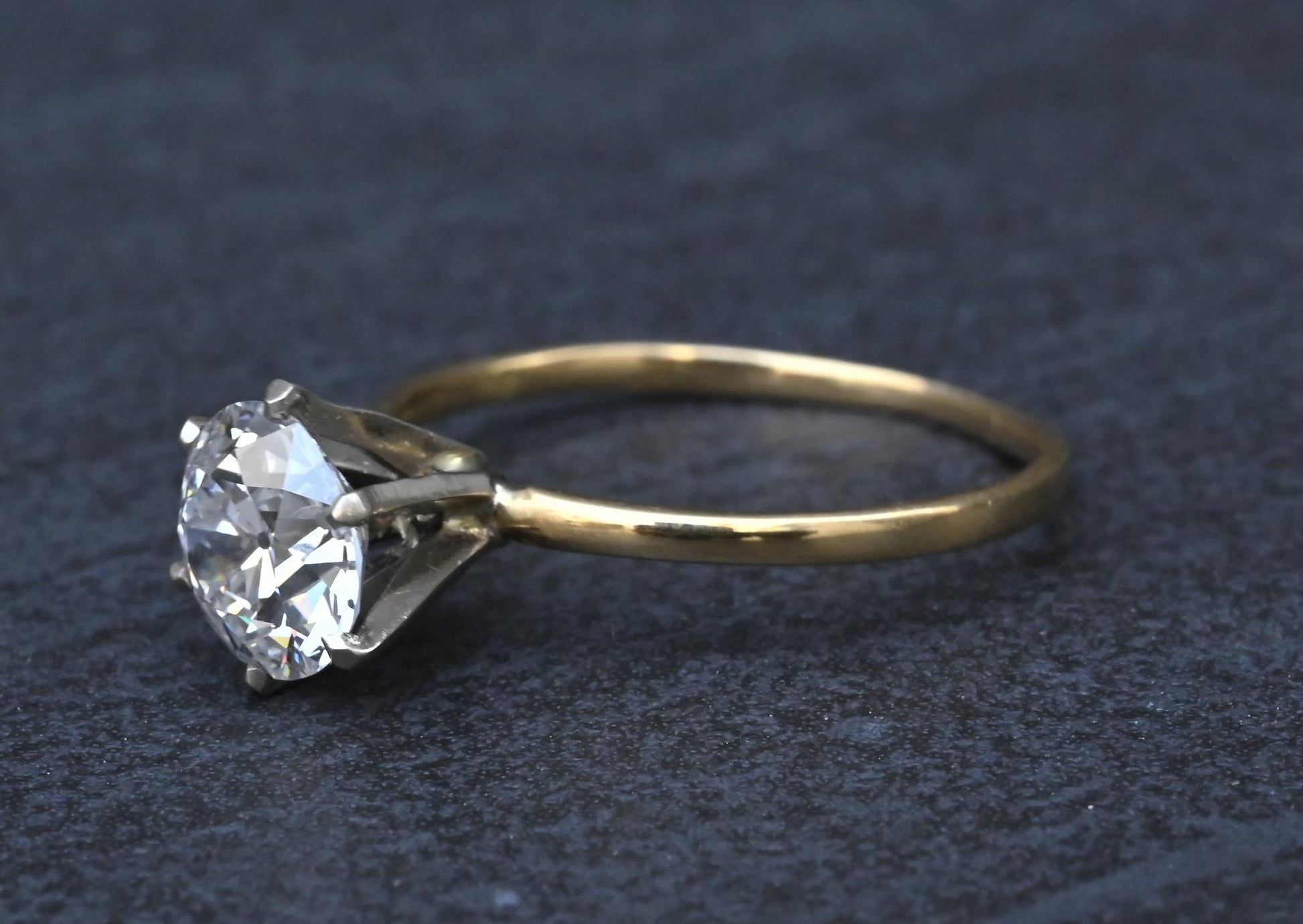 Rare Antique Tiffany & Co 1.52ct E VVS1 Old European Cut Diamond Engagement Ring
