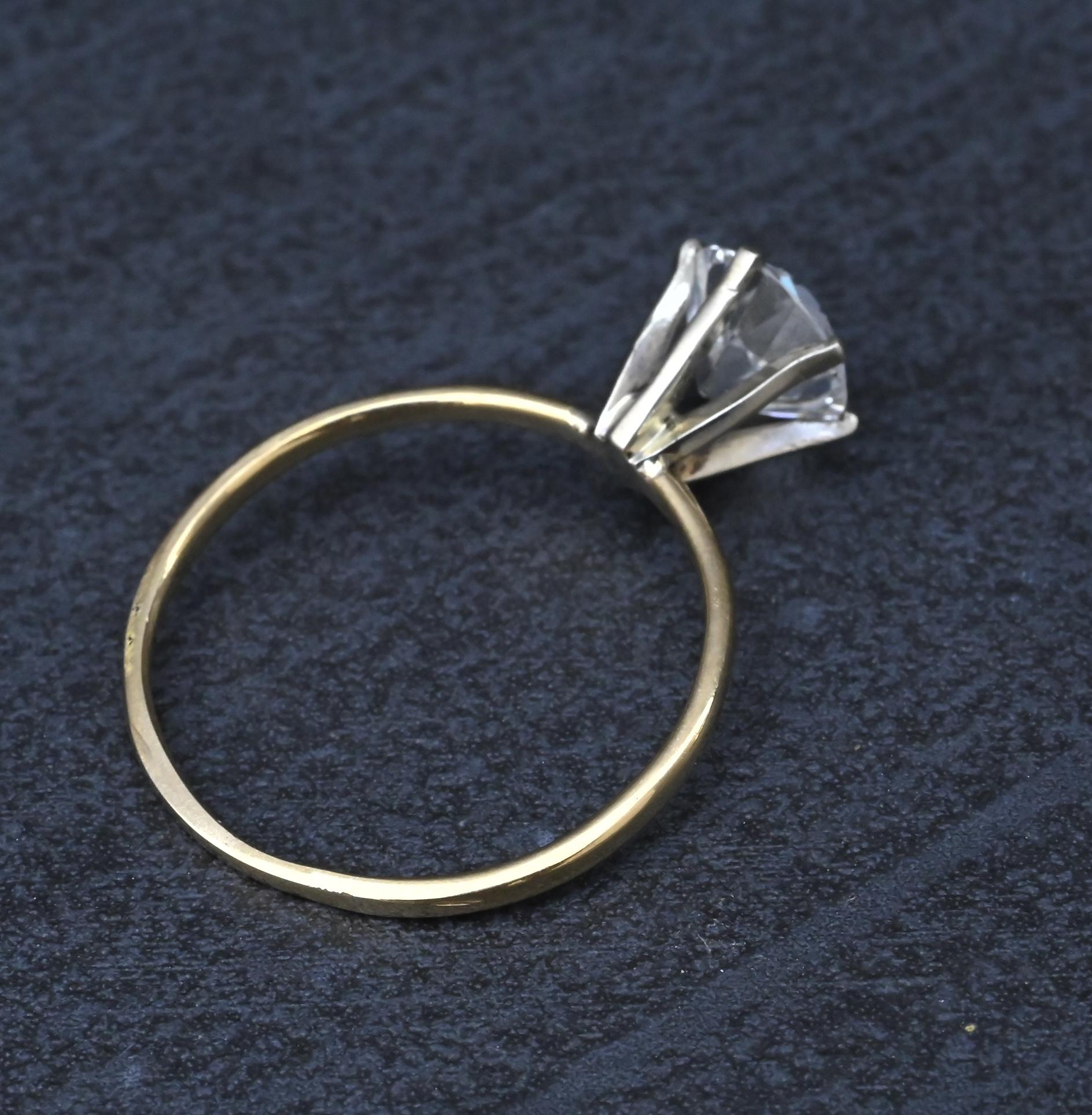 Rare Antique Tiffany & Co 1.52ct E VVS1 Old European Cut Diamond Engagement Ring