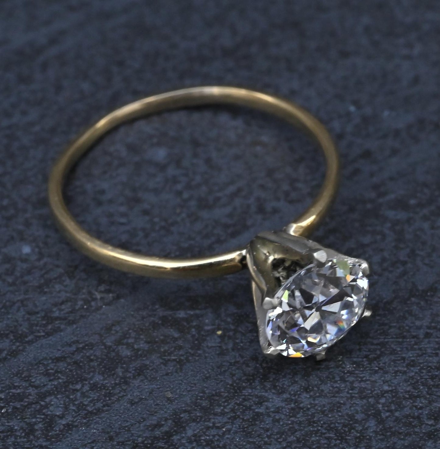 Rare Antique Tiffany & Co 1.52ct E VVS1 Old European Cut Diamond Engagement Ring