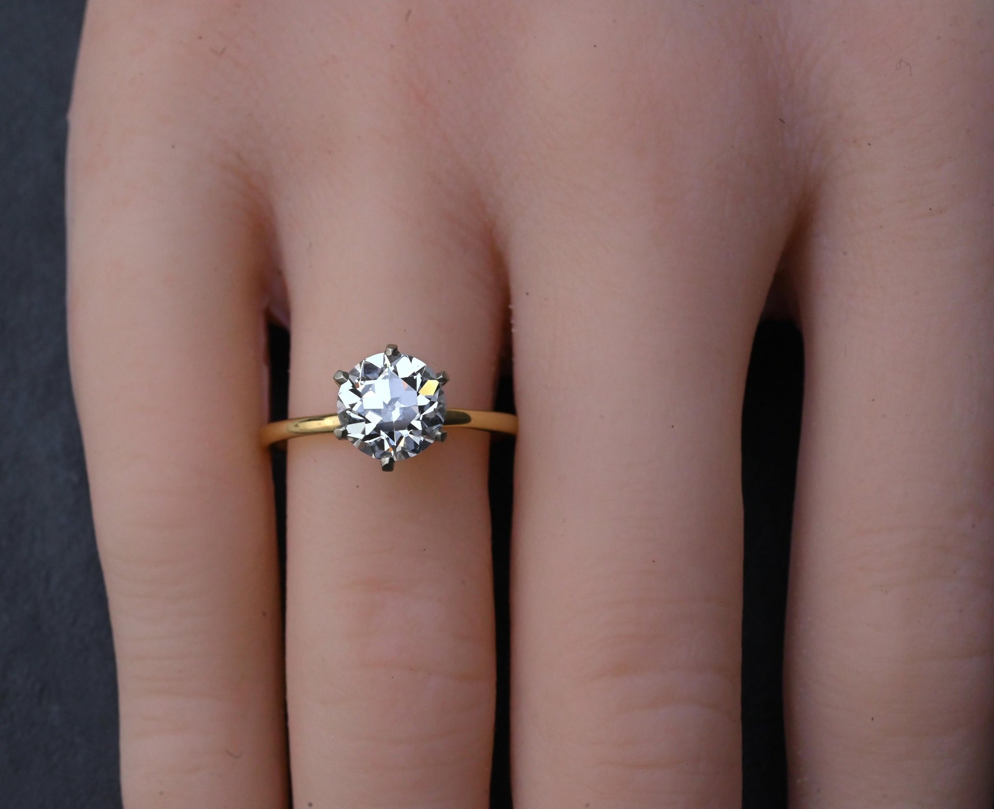 Rare Antique Tiffany & Co 1.52ct E VVS1 Old European Cut Diamond Engagement Ring