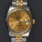 Rolex Datejust 36 Ref. 16233 Two-Tone 18k Gold SS Champagne Stick Dial L Series