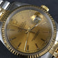 Rolex Datejust 36 Ref. 16233 Two-Tone 18k Gold SS Champagne Stick Dial L Series