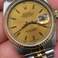 Rolex Datejust 36 Ref. 16233 Two-Tone 18k Gold SS Champagne Stick Dial L Series