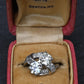 Fine Art Deco Period 2.47 Carats GIA Toi et Moi Diamond Engagement Ring