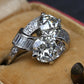 Fine Art Deco Period 2.47 Carats GIA Toi et Moi Diamond Engagement Ring