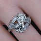 Fine Art Deco Period 2.47 Carats GIA Toi et Moi Diamond Engagement Ring