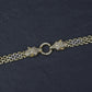 IGI Certified 14K Yellow Gold Panther Motif Diamond & Sapphire Link Bracelet