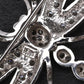 18K White Gold Dragonfly Diamond Brooch Pin 0.65ctw VS Clarity Pavé Pin