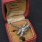 18K White Gold Dragonfly Diamond Brooch Pin 0.65ctw VS Clarity Pavé Pin
