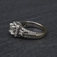 14K White Gold Halo Diamond Engagement Ring 1.47 TCW IGI Certified