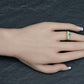 Exceptional High Quality 1 Carat Emerald & Diamond Ring