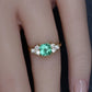 Exceptional High Quality 1 Carat Emerald & Diamond Ring