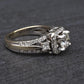 14K White Gold Halo Diamond Engagement Ring 1.47 TCW IGI Certified