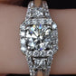 14K White Gold Halo Diamond Engagement Ring 1.47 TCW IGI Certified