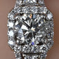 14K White Gold Halo Diamond Engagement Ring 1.47 TCW IGI Certified