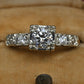 Mid-Century Vintage 14K Yellow & White Gold 3-Stone Diamond Ring | IGI Certified