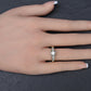 Mid-Century Vintage 14K Yellow & White Gold 3-Stone Diamond Ring | IGI Certified