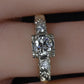 Mid-Century Vintage 14K Yellow & White Gold 3-Stone Diamond Ring | IGI Certified