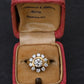 GIA Certified 1.45 CTW Antique Art Deco Old European Cut Diamond Cluster Ring