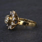 GIA Certified 1.45 CTW Antique Art Deco Old European Cut Diamond Cluster Ring