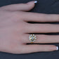 GIA Certified 1.45 CTW Antique Art Deco Old European Cut Diamond Cluster Ring