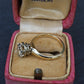 GIA Certified 1.38 Carat Antique Art Deco Period Solitaire Ring Size 6