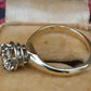 GIA Certified 1.38 Carat Antique Art Deco Period Solitaire Ring Size 6