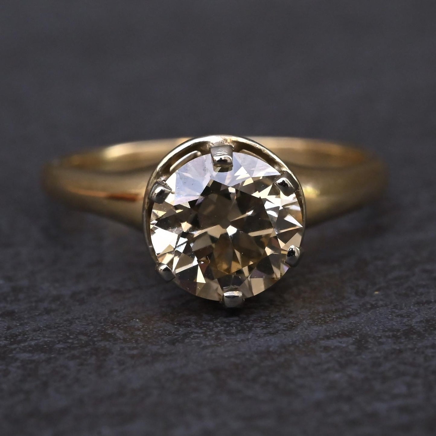 GIA Certified 1.38 Carat Antique Art Deco Period Solitaire Ring Size 6