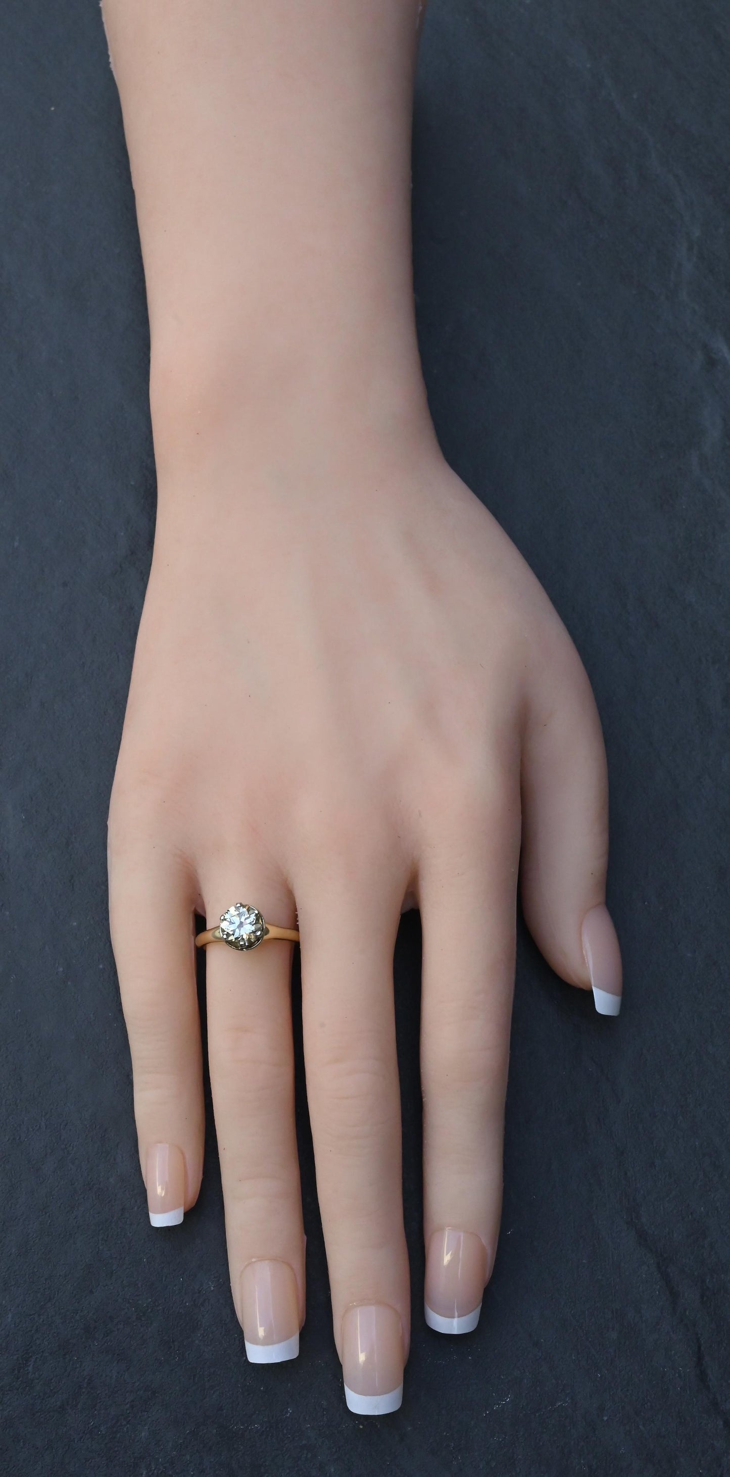 GIA Certified 1.38 Carat Antique Art Deco Period Solitaire Ring Size 6