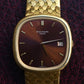 Rare Vintage Patek Philippe 3604/1 18K Yellow Gold Cushion Burgundy Dial - Uncut