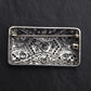 Rare Antique Art Deco Platinum 4.00ctw Diamond & Lab Sapphire Brooch Pendant IGI