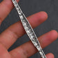 Art Deco Platinum 1.25ctw Diamond & Green Stone Filigree Line Bracelet IGI Cert.