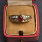 Tiffany & Co. 18K Yellow Gold 0.75ct Cabochon Ruby & 1.00ctw Diamond Ring Size 5