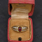 Tiffany & Co. 18K Yellow Gold 0.75ct Cabochon Ruby & 1.00ctw Diamond Ring Size 5