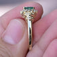 14K Yellow Gold Marquise Emerald & Diamond Ring – 3.21 Grams, Size 7.5
