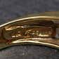 Tiffany & Co. 18K Yellow Gold 0.75ct Cabochon Ruby & 1.00ctw Diamond Ring Size 5