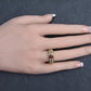 Tiffany & Co. 18K Yellow Gold 0.75ct Cabochon Ruby & 1.00ctw Diamond Ring Size 5