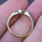 14K Two-Tone Gold Solitaire Diamond Ring by FRED – 0.30ct VS Diamond, Size 5