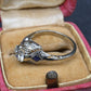Antique Art Deco 14K/18K White Gold 0.80ctw Old European Diamond Ring IGI Cert.