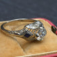 Antique Art Deco 14K/18K White Gold 0.80ctw Old European Diamond Ring IGI Cert.