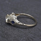 Antique Art Deco 14K/18K White Gold 0.80ctw Old European Diamond Ring IGI Cert.