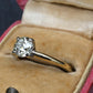 Antique 1.00ct Old European Cut Diamond Engagement Ring 14K Two Tone Gold Size 6