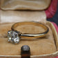 Antique 1.00ct Old European Cut Diamond Engagement Ring 14K Two Tone Gold Size 6