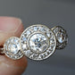 Vintage-Inspired 14K White Gold Diamond Ring – 0.72 TCW Size 5