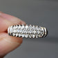 Gorgeous 14K White Gold Diamond Pave Band – Size 4